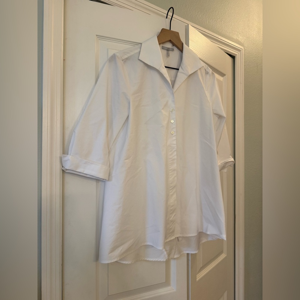 HINSON WU - BETTY LONG SLEEVE TUNIC in white size 6 - Picture 5 of 8